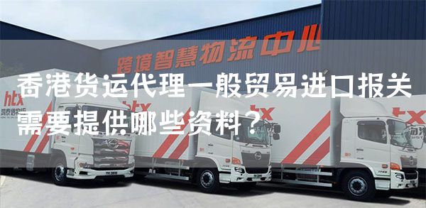 香港货运代理一般贸易进口报关需要提供哪些资料？(图1)