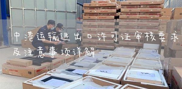 中港运输进出口许可证审核要求及注意事项详解(图1)
