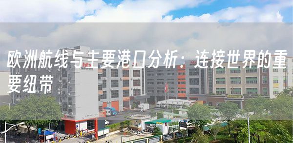 欧洲航线与主要港口分析：连接世界的重要纽带(图1)