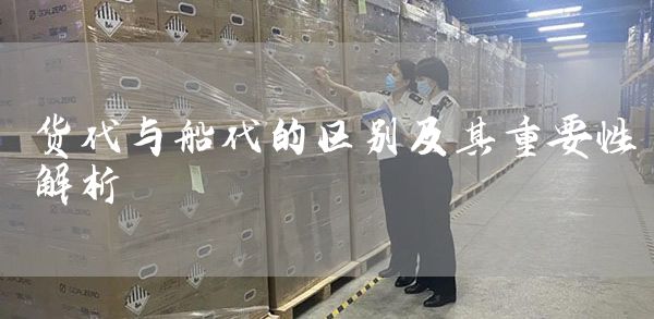 货代与船代的区别及其重要性解析(图1)